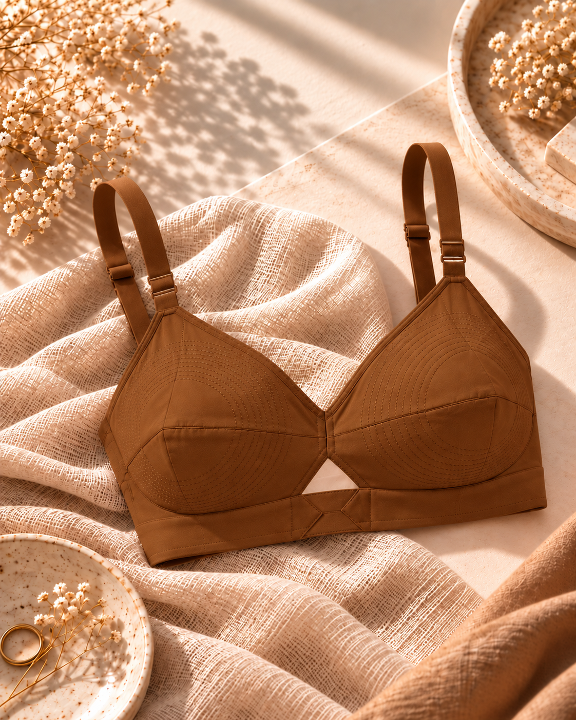 RIDOZ Yellow Bra Front View